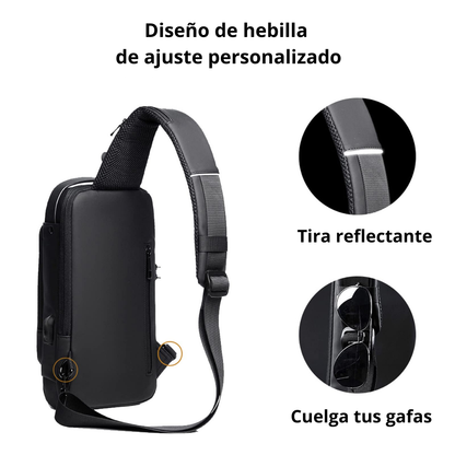 LockBag™ Mochila Cruzada Antirrobo